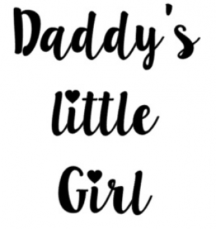 Strijkapplicatie Daddy's little girl